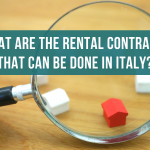 What are the rental contracts that can be done in Italy?