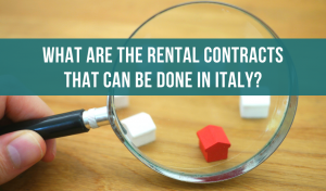 What are the rental contracts that can be done in Italy?