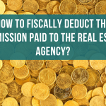 How to deduct the commission paid to the real estate agency