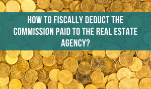 How to deduct the commission paid to the real estate agency