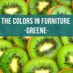 The colors in furniture - green