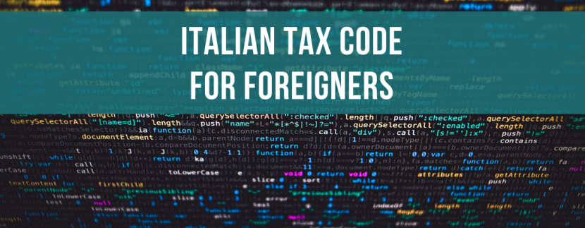 Italian tax code for foreigners