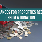 insurances for properties received from a donation