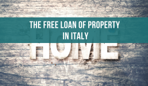 The free loan of property in Italy