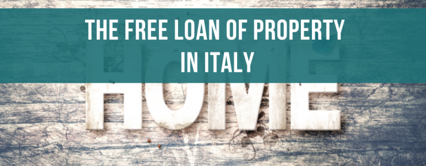 The free loan of property in Italy