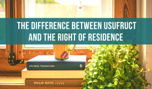The difference between usufruct and the right of residence in Italian law