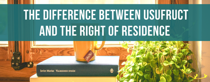 The difference between usufruct and the right of residence in Italian law