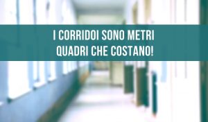 I corridoi sono metri quadri che costano!