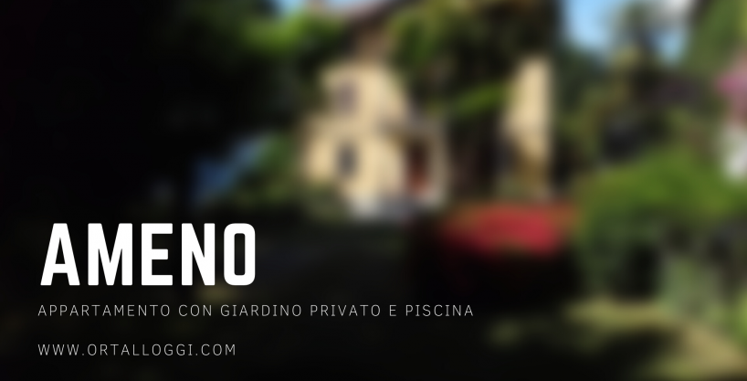 VACCIAGO Appartamento con giardino e piscina vista lago