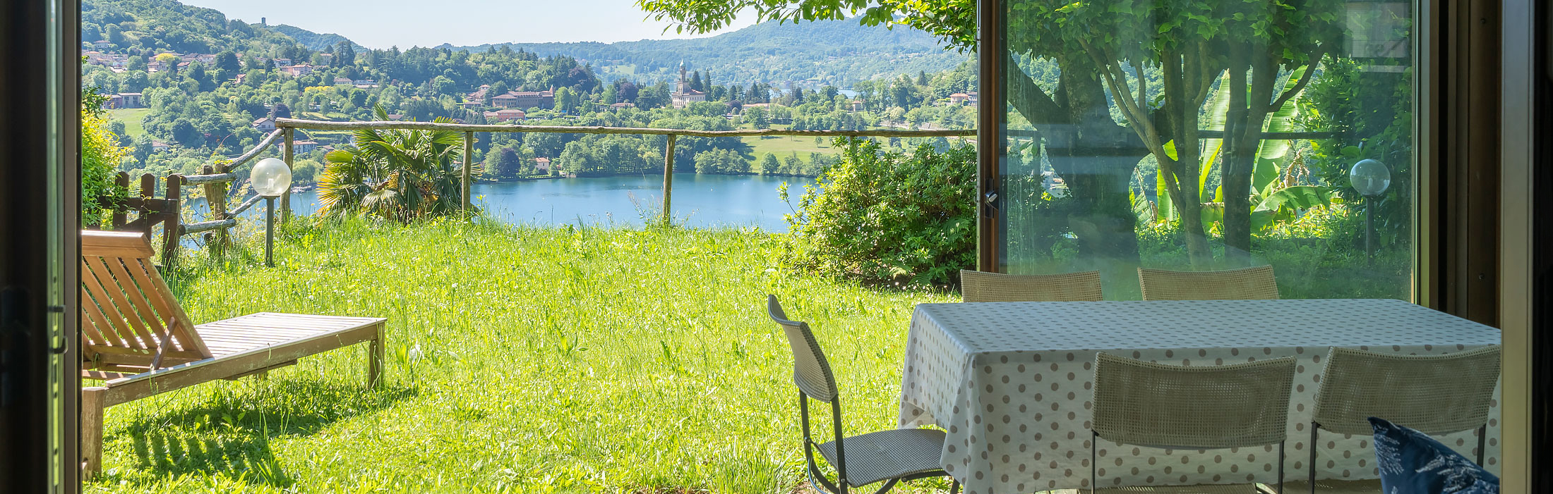 Protetto: MIASINO Appartamento con giardino e vista lago esclusiva